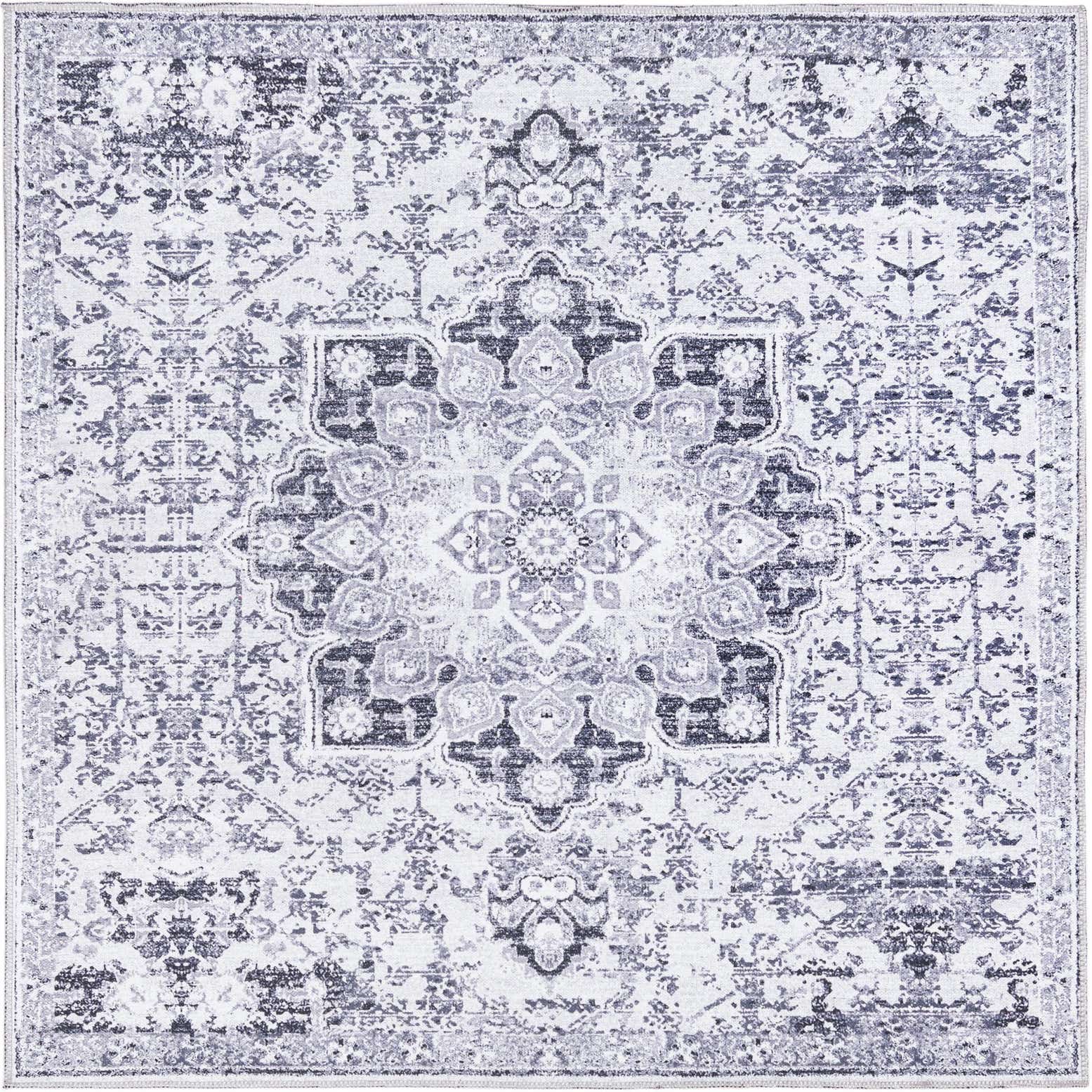 5' 3 x 5' 3 Washable Renaissance Square Rug