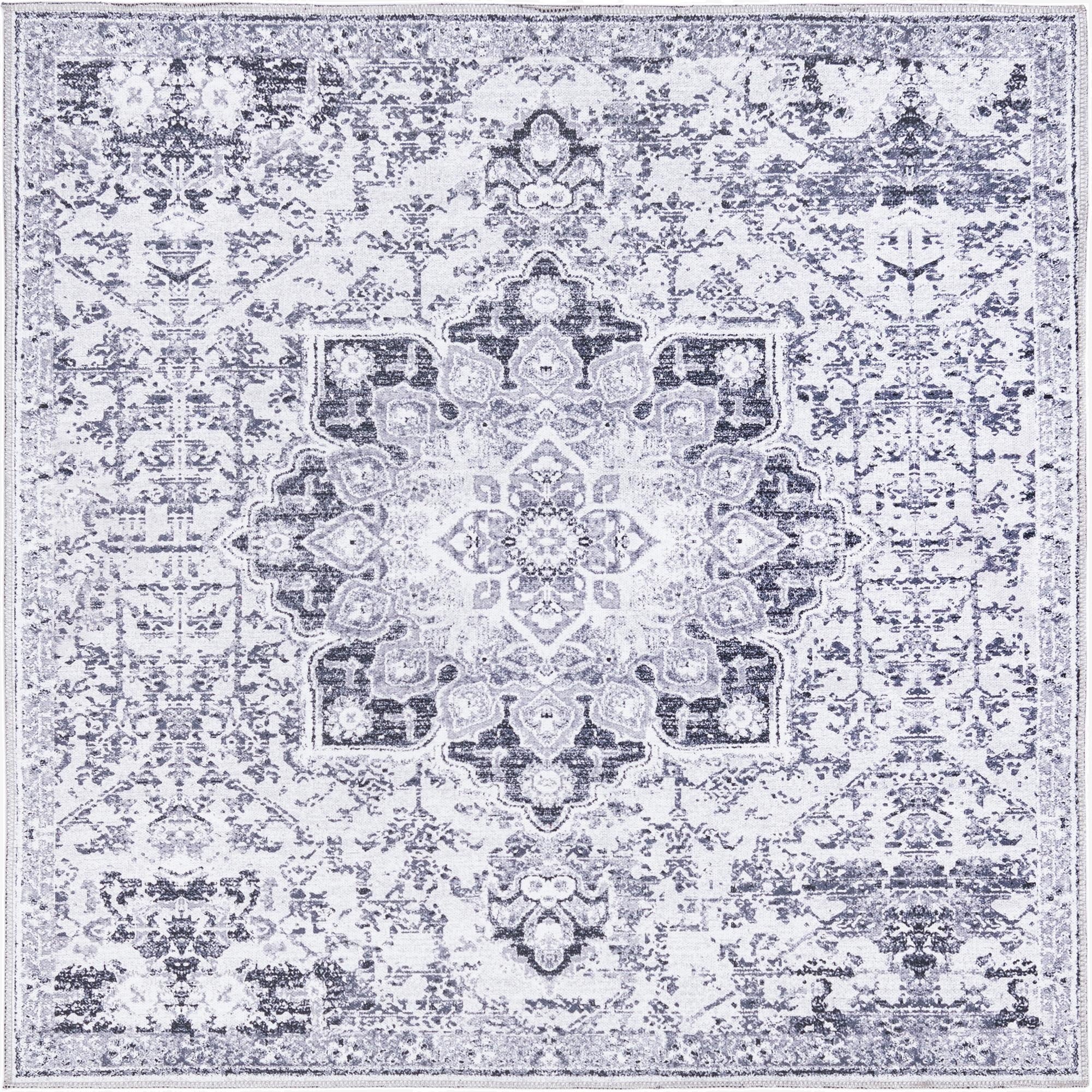 7' 10 x 7' 10  Washable Renaissance Square Rug