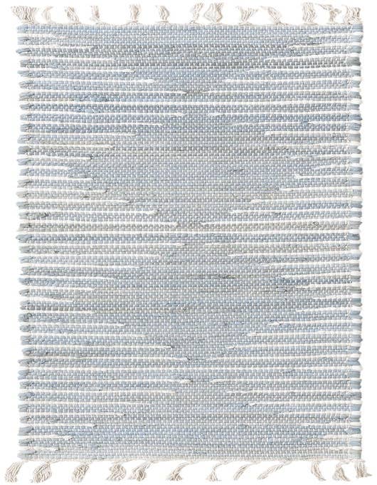 Detail image of 1' 2 x 4' 1 Hand Woven Chindi Cotton Table Runner Rug