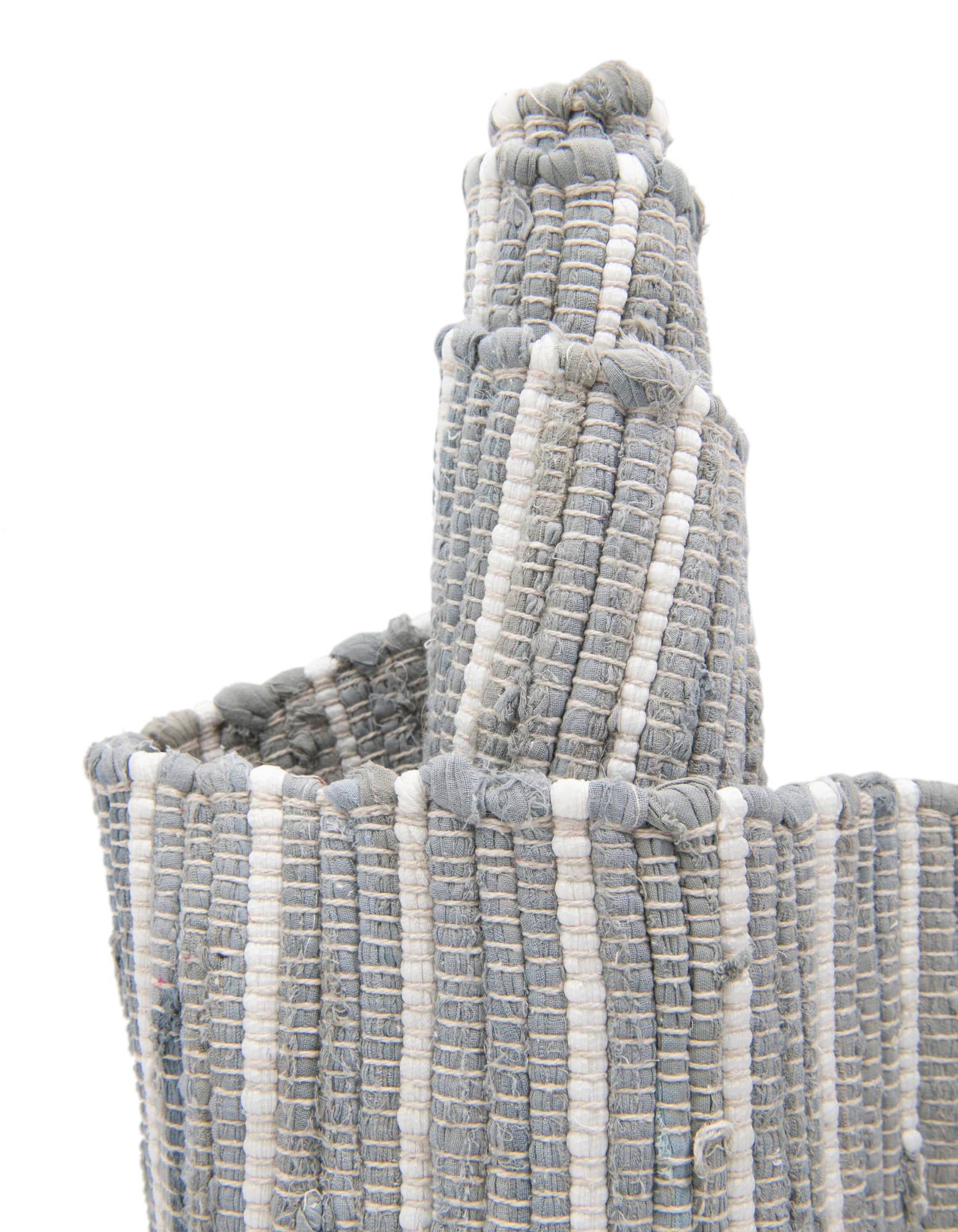1' 2 x 5' 1 Hand Woven Chindi Cotton Table Runner Rug