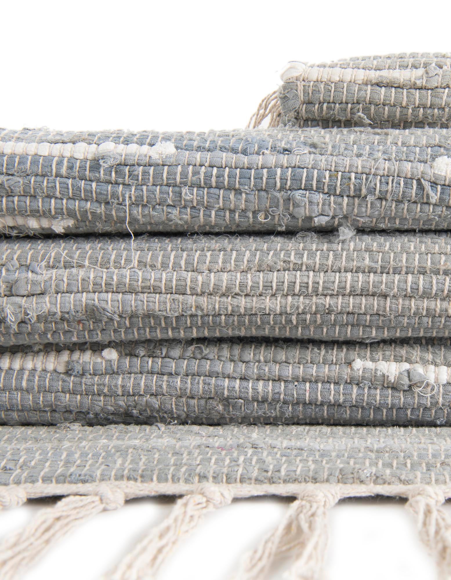 1' 2 x 5' 1 Hand Woven Chindi Cotton Table Runner Rug