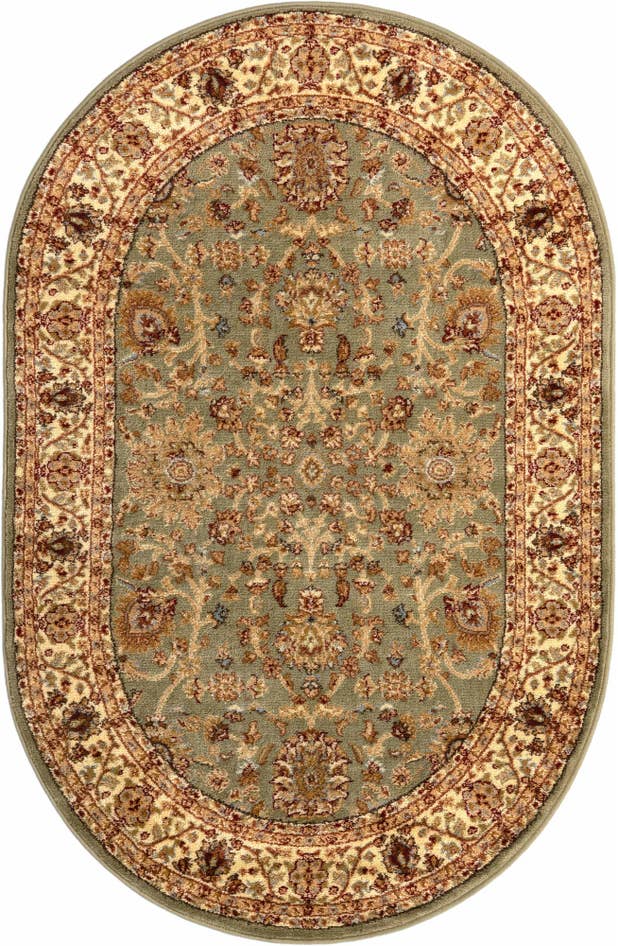 Detail image of 4' x 6' Classic Agra Oval Rug