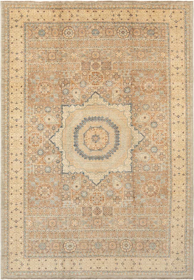 Detail image of 6' 9 x 9' 9 Hand Knotted Amina Rug