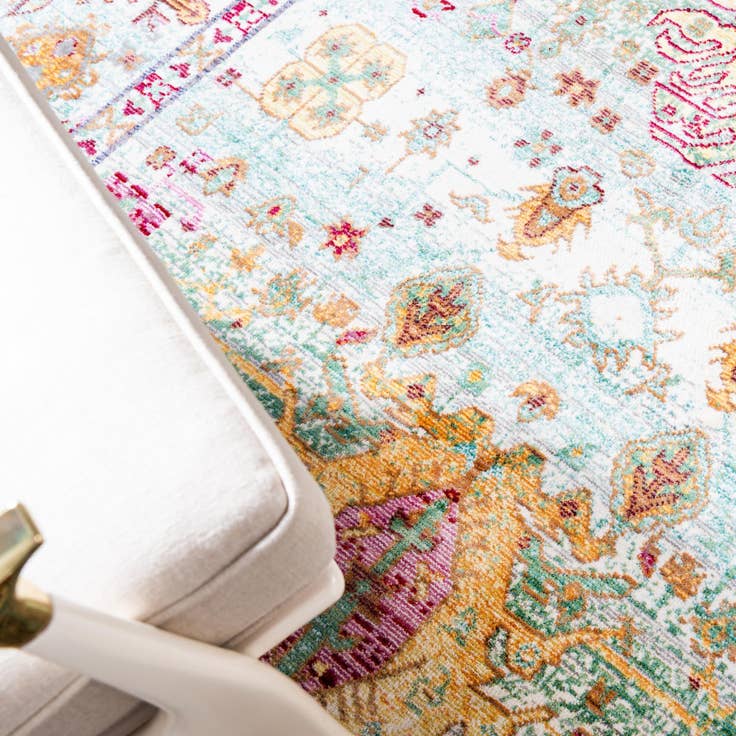 Detail image of 9' x 12' 2 Aqua Rug