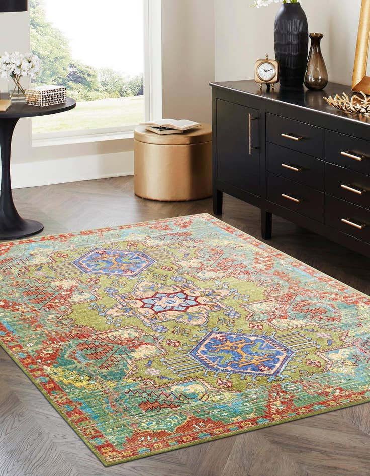 Detail image of 7' x 9' 10 Aqua Rug