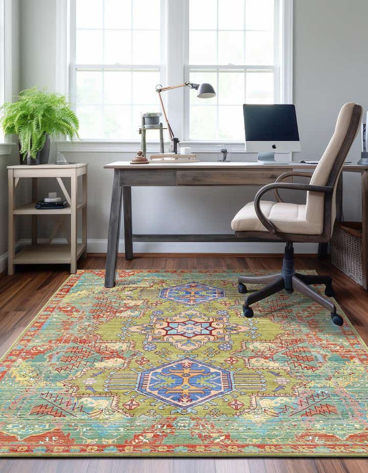 7' 10 x 11' Aqua Rug