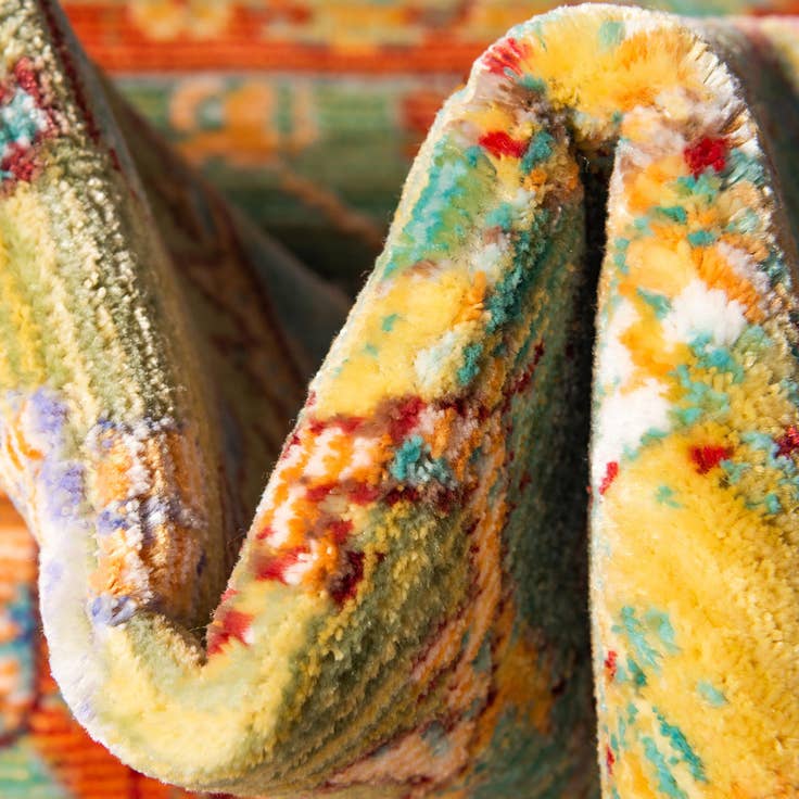 Detail image of 7' 10 x 11' Aqua Rug