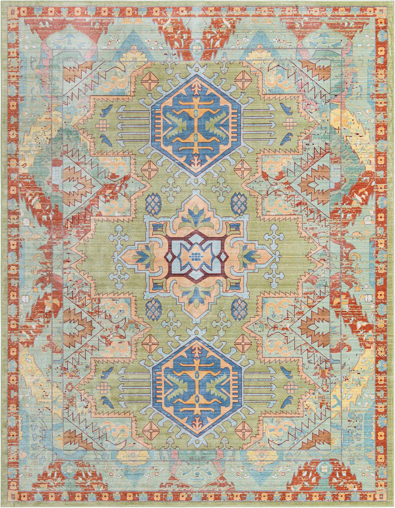 10' x 13' Aqua Rug