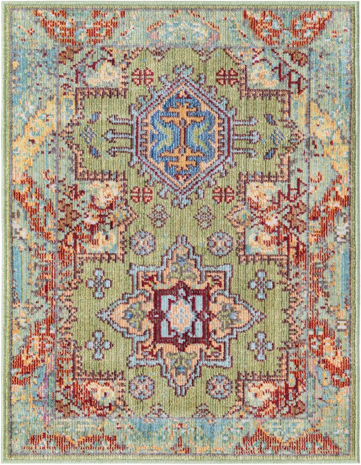Detail image of 2' x 3' Aqua Rug