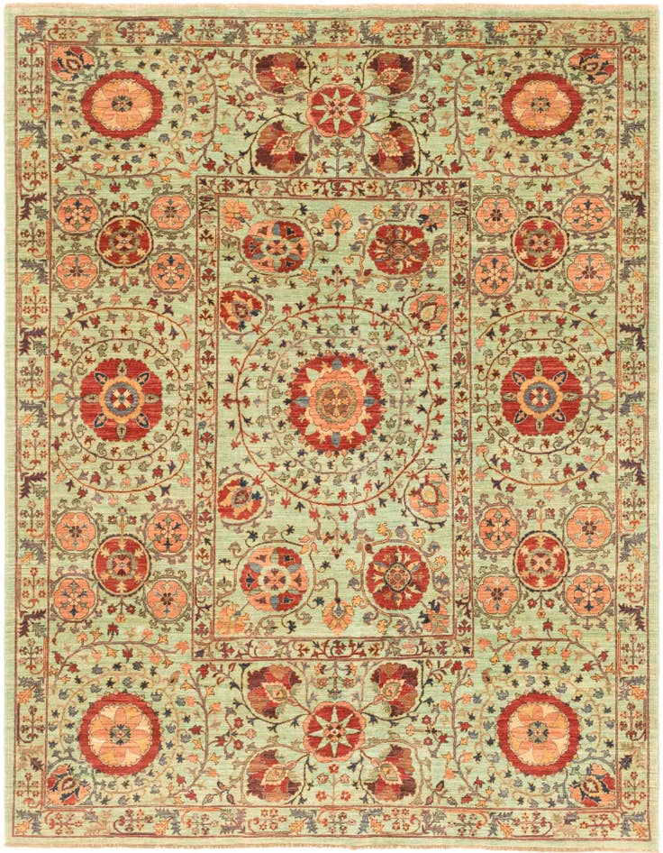 Detail image of 6' 7 x 8' 10 Hand Knotted Ariana Ziegler Oriental Rug