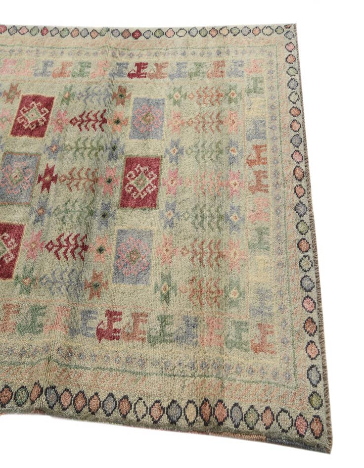 Detail image of 4' x 6'  Hand Knotted Ariana Ziegler Wool Rug