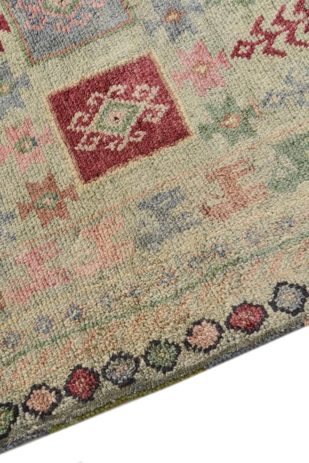 Detail image of 4' x 6' Hand Knotted Ariana Ziegler Wool Rug