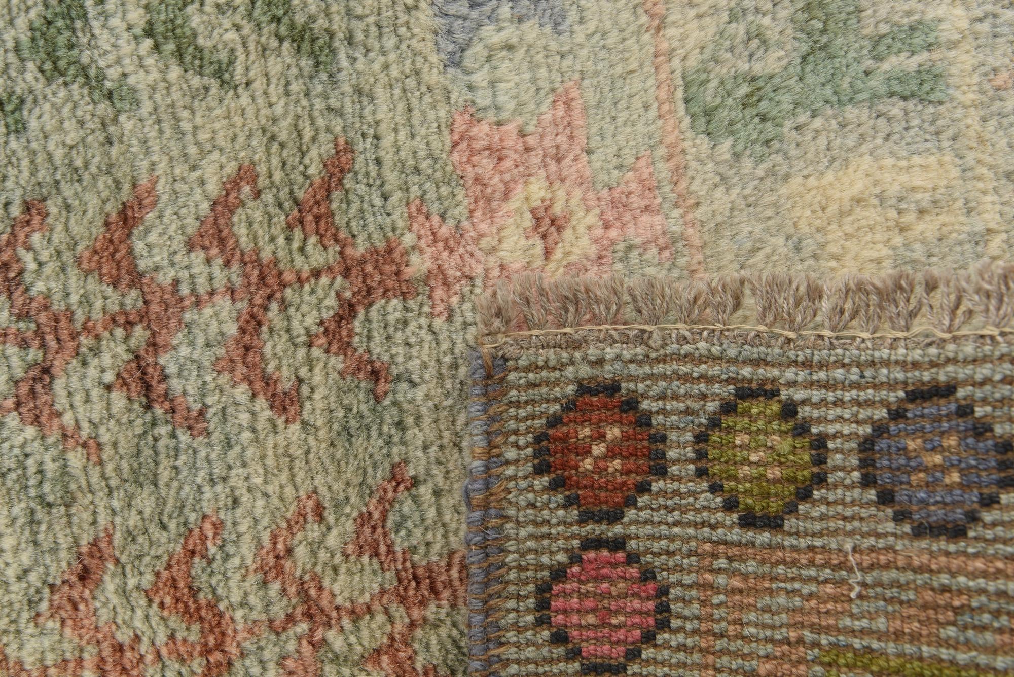 4' x 6' Hand Knotted Ariana Ziegler Wool Rug