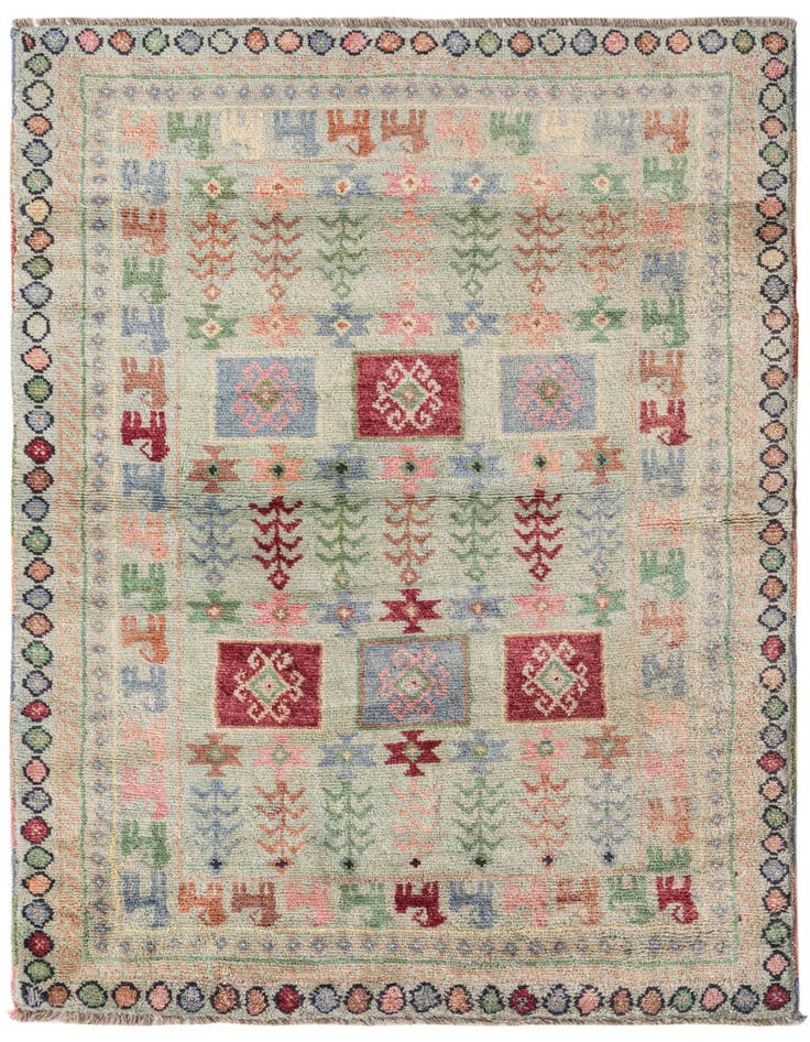 Detail image of 4' x 6' Hand Knotted Ariana Ziegler Wool Rug