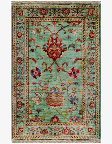 2' 7 x 4' Hand Knotted Ariana Ziegler Rug