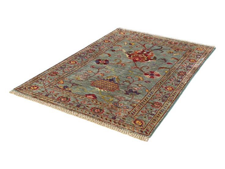 Detail image of 2' 8 x 4' Hand Knotted Ariana Ziegler Rug