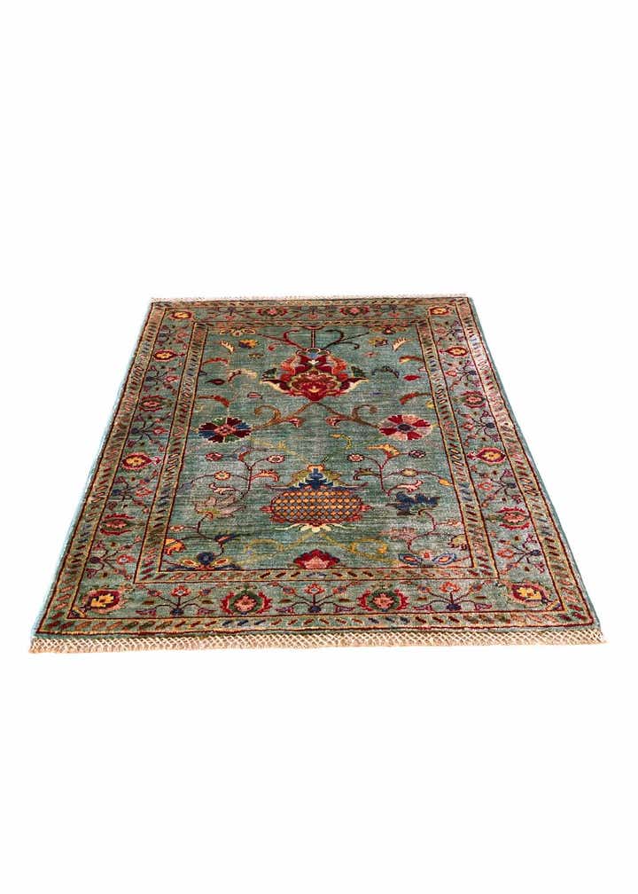 2' 8 x 4' Hand Knotted Ariana Ziegler Rug