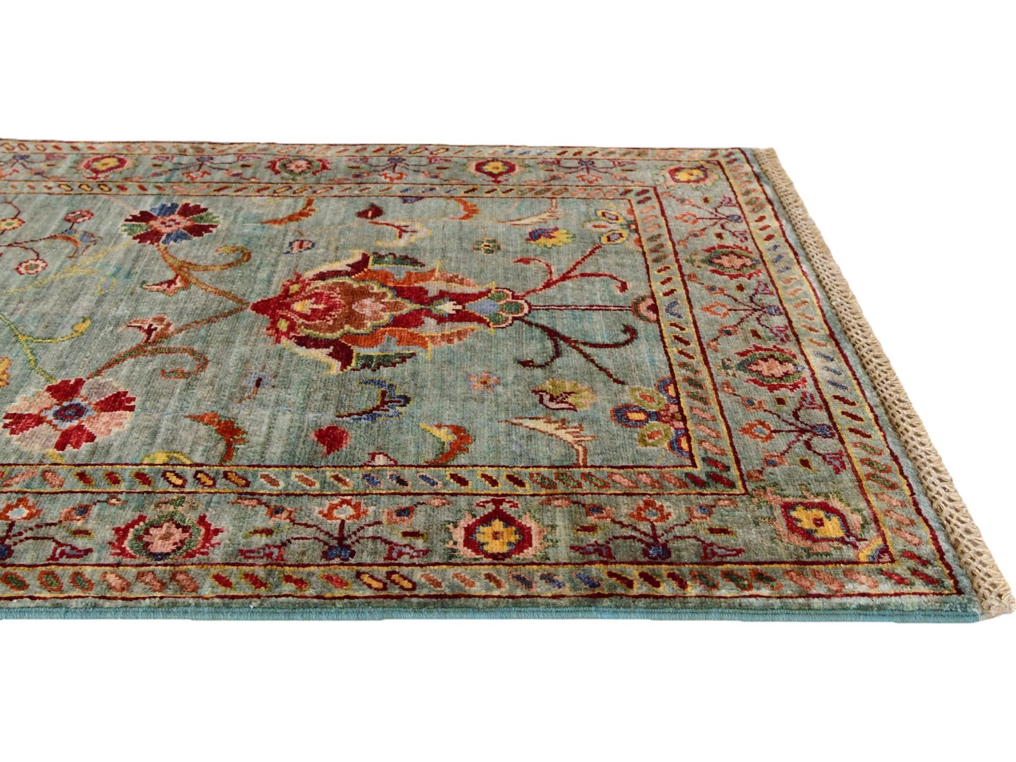 2' 8 x 4' Hand Knotted Ariana Ziegler Rug