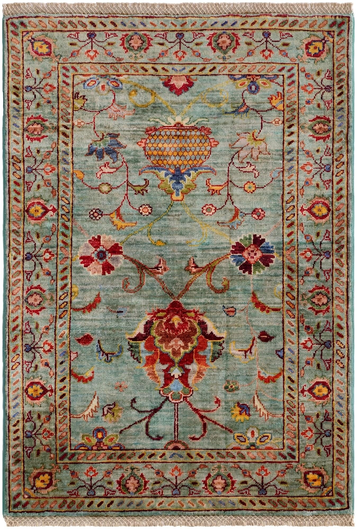 2' 8 x 4' Hand Knotted Ariana Ziegler Rug