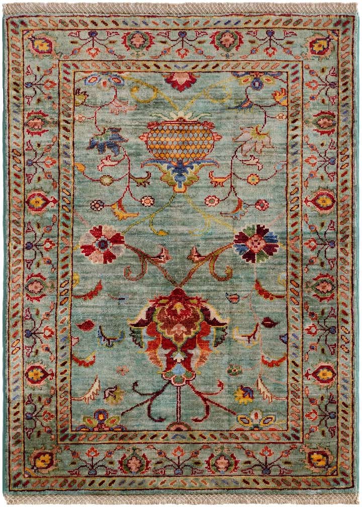2' 8 x 4' Hand Knotted Ariana Ziegler Rug