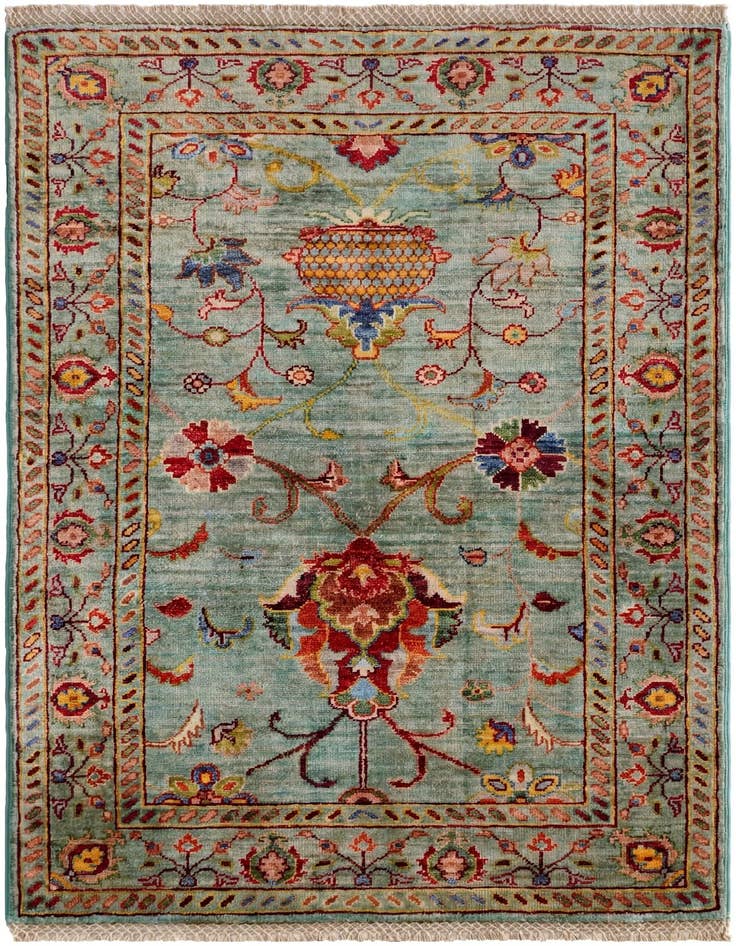 Detail image of 2' 8 x 4' Hand Knotted Ariana Ziegler Rug