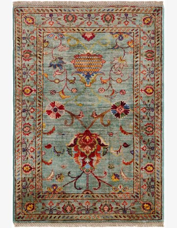2' 8 x 4' Hand Knotted Ariana Ziegler Rug