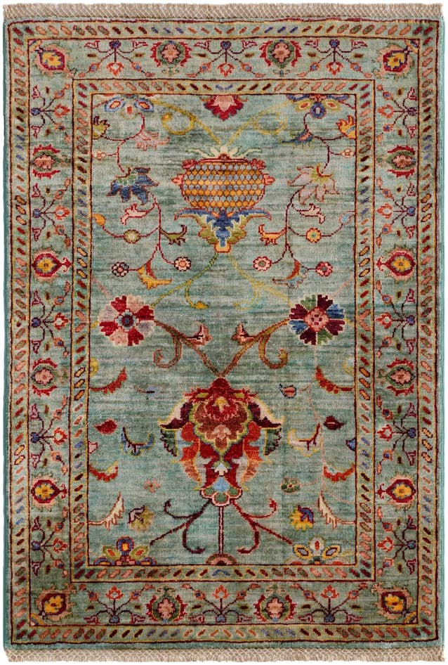 Detail image of 2' 8 x 4' Hand Knotted Ariana Ziegler Rug