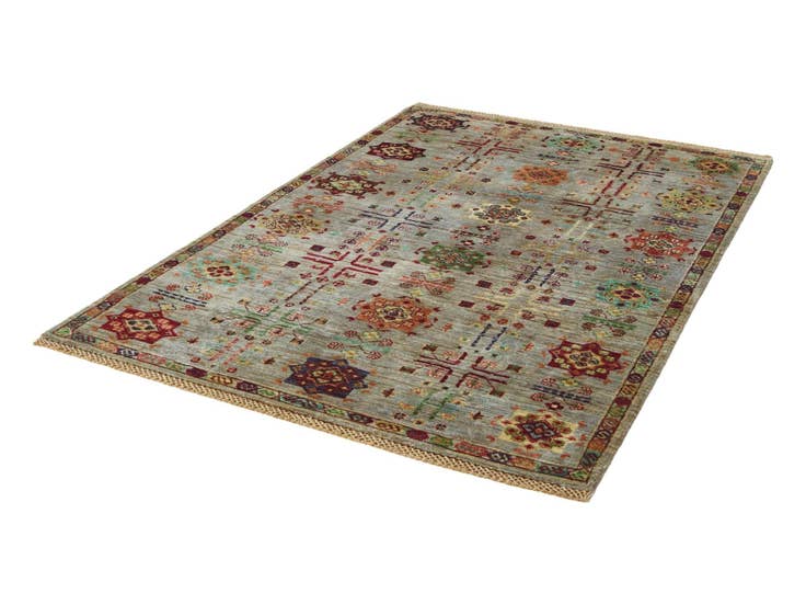Detail image of 4' x 6' 2 Hand Knotted Ariana Ziegler Rug