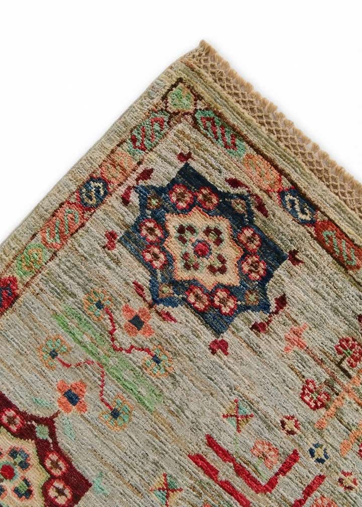 4' x 6' 2 Hand Knotted Ariana Ziegler Rug