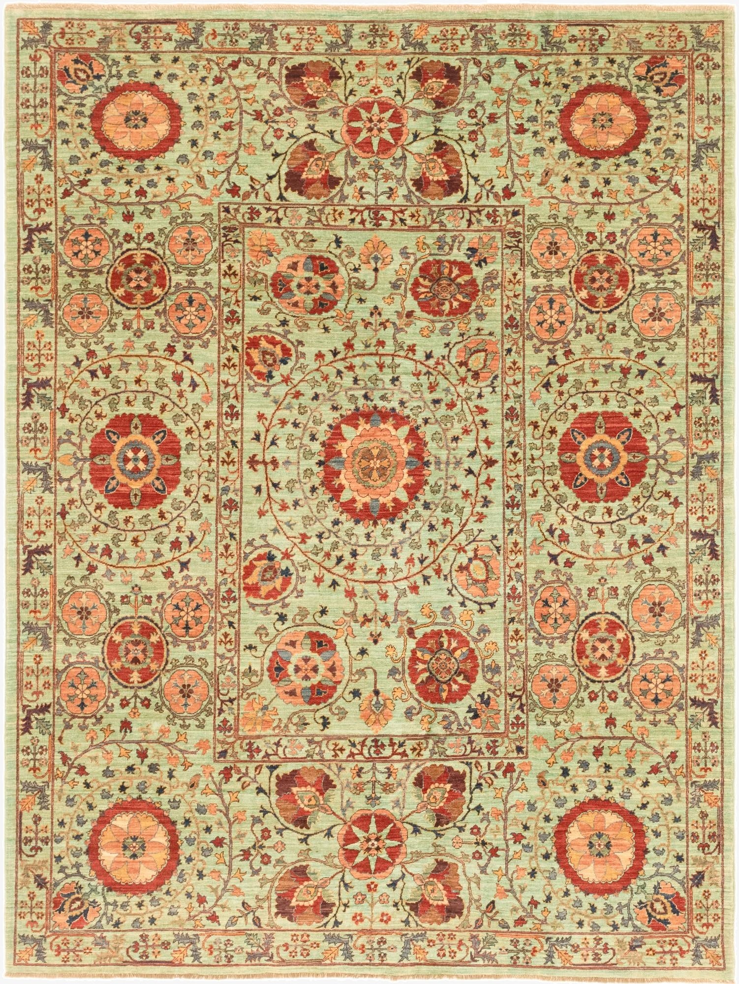 6' 7 x 8' 10  Hand Knotted Ariana Ziegler Oriental Rug