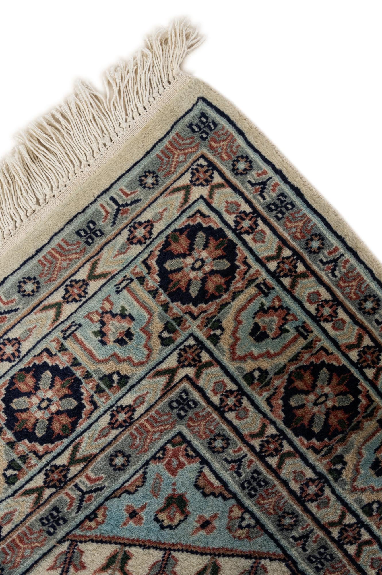 4' 3 x 6' 4 Hand Knotted Bokhara Oriental Wool Rug