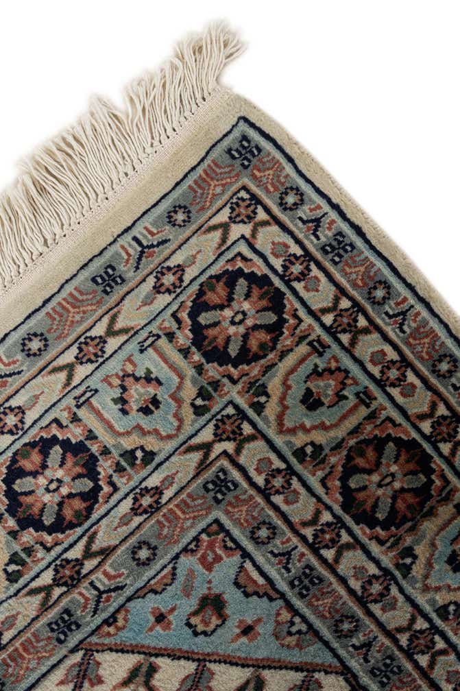 4' 3 x 6' 4 Hand Knotted Bokhara Oriental Wool Rug