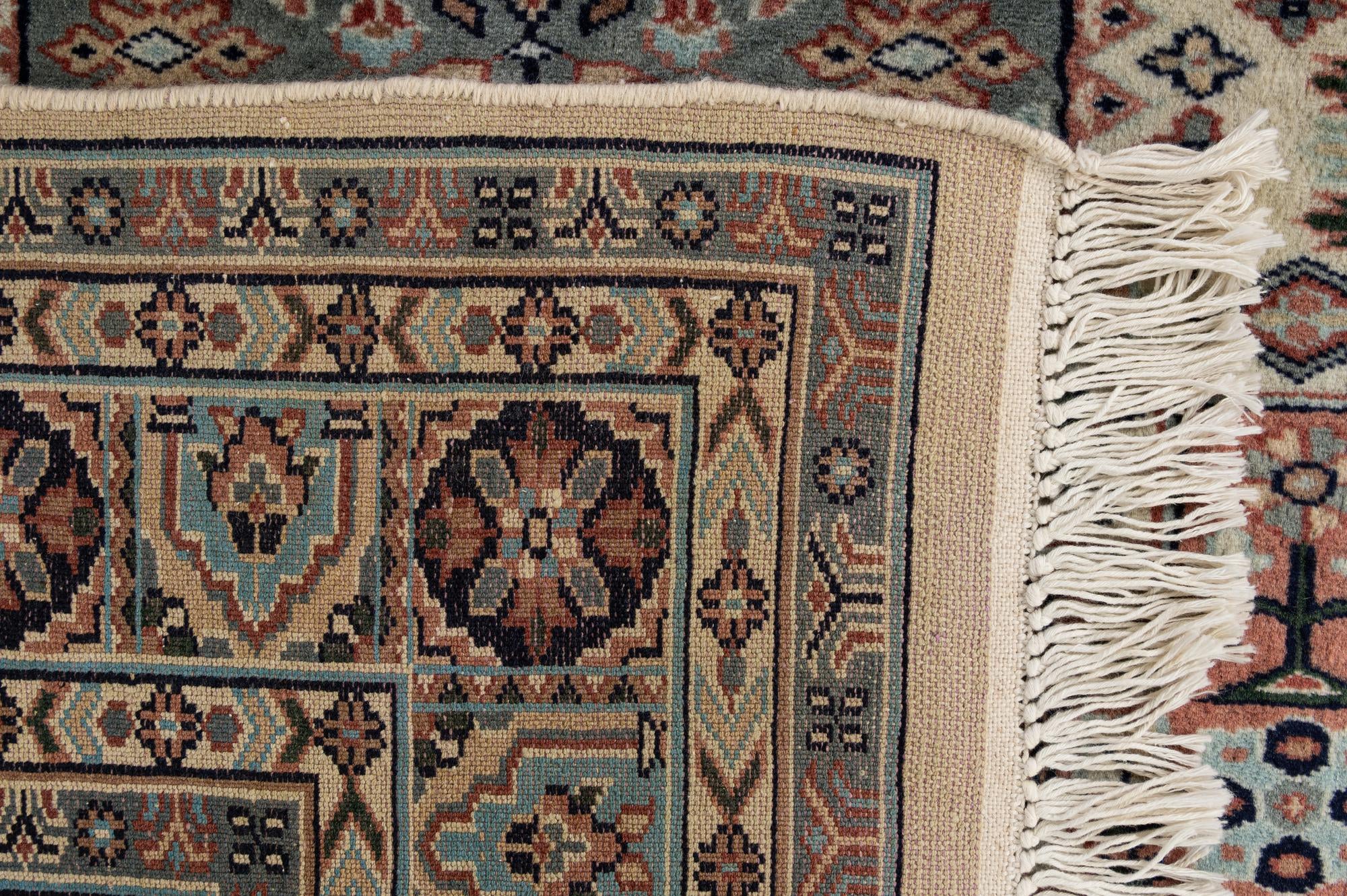 4' 3 x 6' 4 Hand Knotted Bokhara Oriental Wool Rug