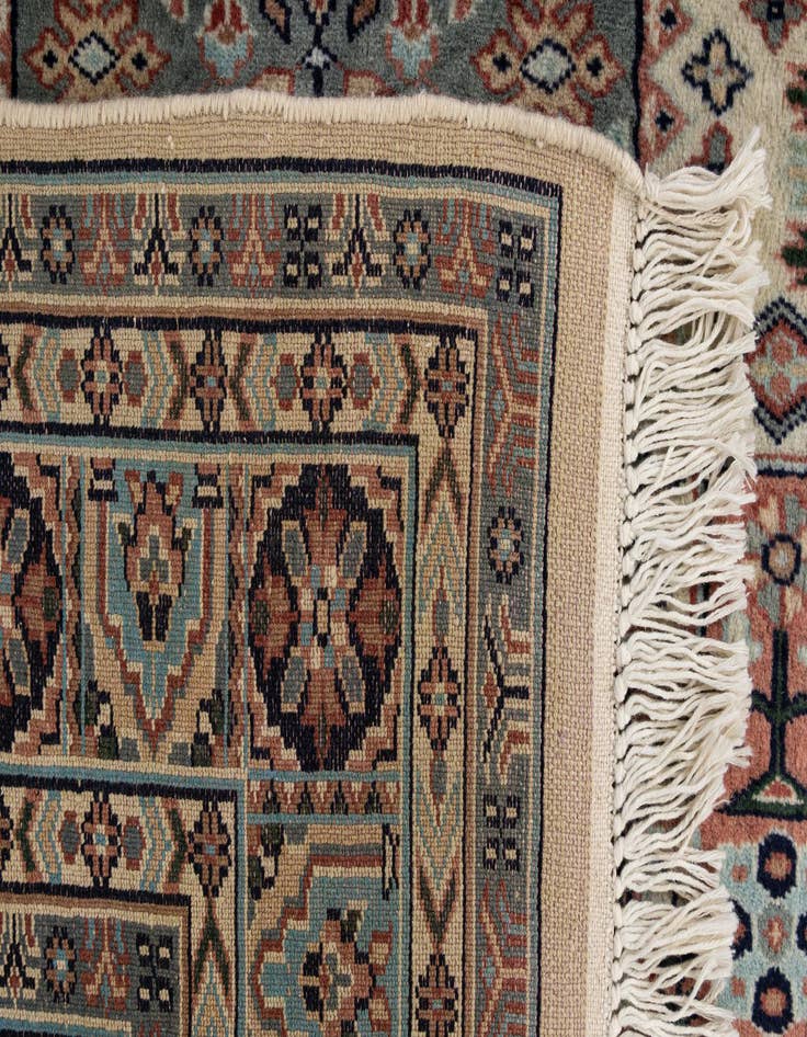 Detail image of 4' 3 x 6' 4  Hand Knotted Bokhara Oriental Wool Rug