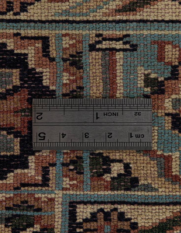 Detail image of 4' 3 x 6' 4  Hand Knotted Bokhara Oriental Wool Rug