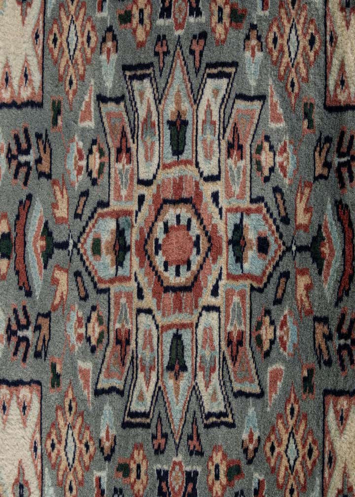 4' 3 x 6' 4 Hand Knotted Bokhara Oriental Wool Rug