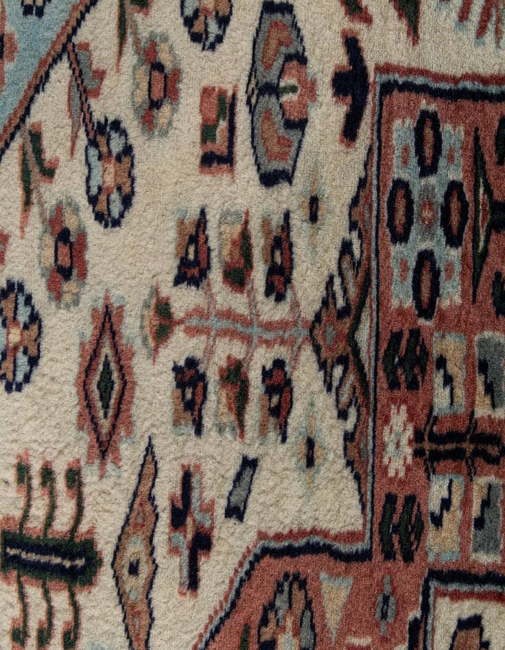 Detail image of 4' 3 x 6' 4  Hand Knotted Bokhara Oriental Wool Rug
