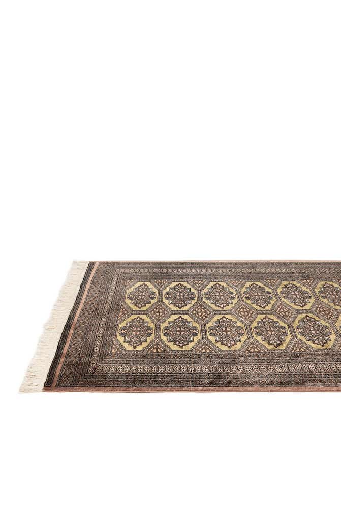 4' 4 x 5' 5 Hand Knotted Bokhara Oriental Wool Rug