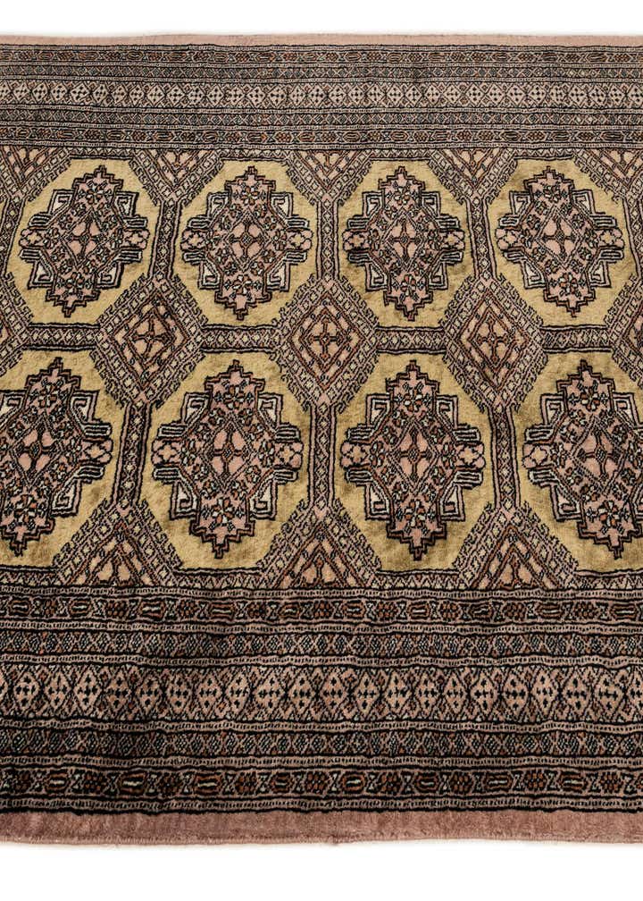 4' 4 x 5' 5 Hand Knotted Bokhara Oriental Wool Rug
