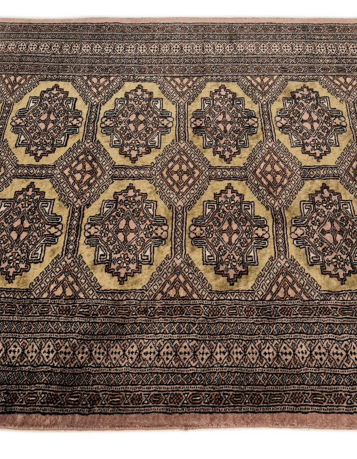 Detail image of 4' 4 x 5' 5 Hand Knotted Bokhara Oriental Wool Rug