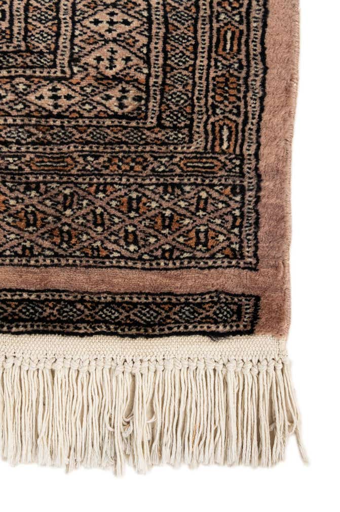 4' 4 x 5' 5 Hand Knotted Bokhara Oriental Wool Rug