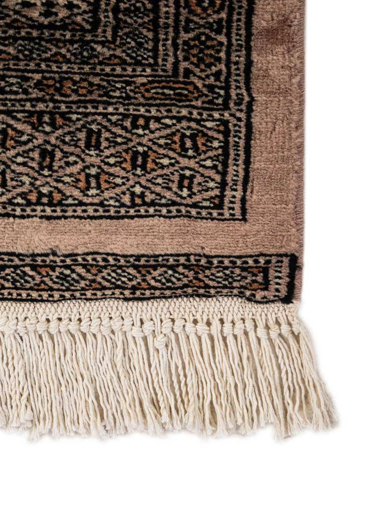 4' 4 x 5' 5 Hand Knotted Bokhara Oriental Wool Rug