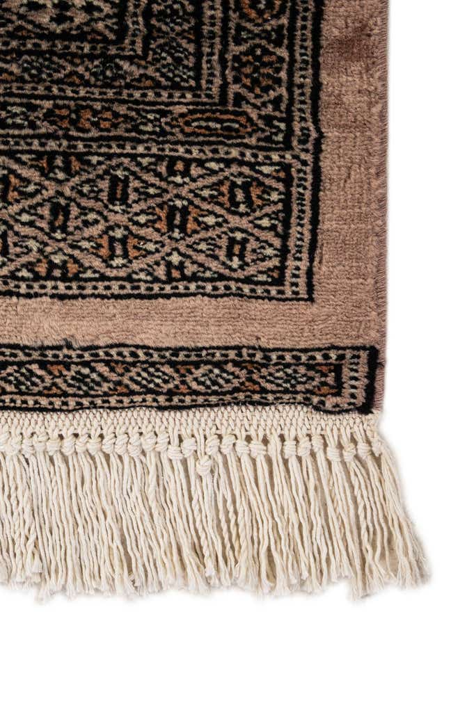 4' 4 x 5' 5 Hand Knotted Bokhara Oriental Wool Rug
