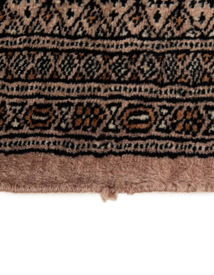 Detail image of 4' 4 x 5' 5  Hand Knotted Bokhara Oriental Wool Rug