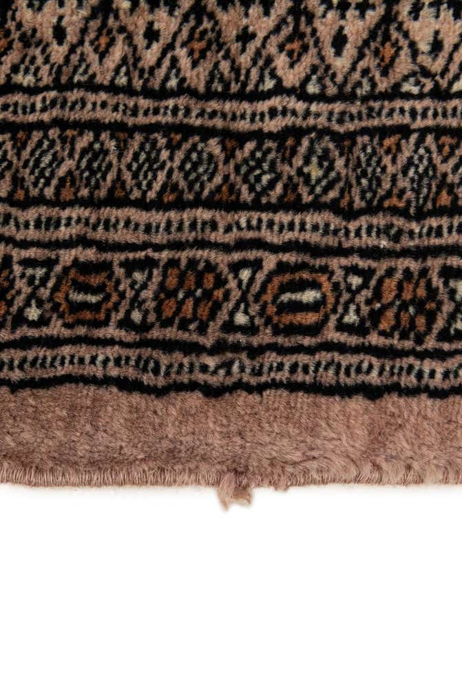 4' 4 x 5' 5 Hand Knotted Bokhara Oriental Wool Rug