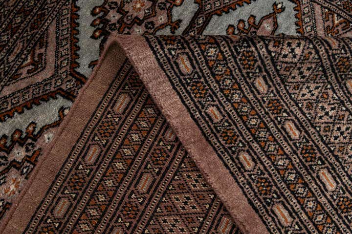 4' 3 x 6' 5 Hand Knotted Bokhara Oriental Wool Rug
