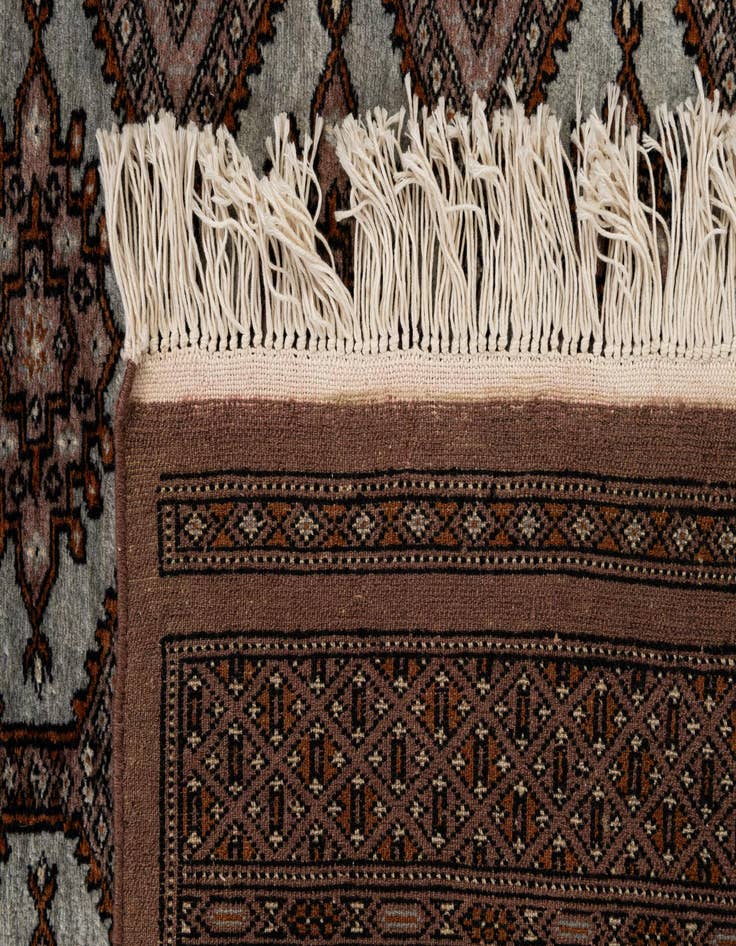 Detail image of 4' 3 x 6' 5  Hand Knotted Bokhara Oriental Wool Rug