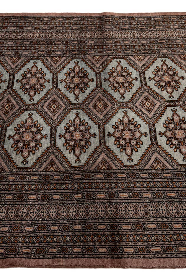 Detail image of 4' 3 x 6' 5 Hand Knotted Bokhara Oriental Wool Rug