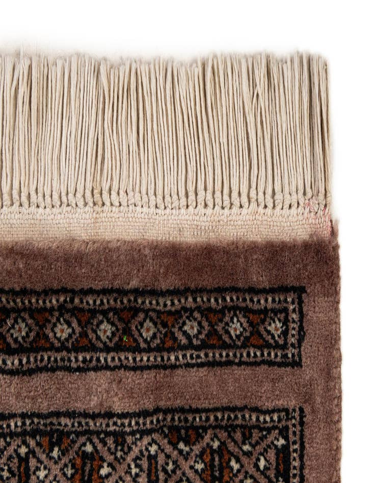 Detail image of 4' 3 x 6' 5  Hand Knotted Bokhara Oriental Wool Rug