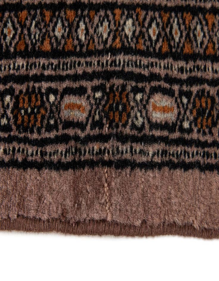 Detail image of 4' 3 x 6' 5  Hand Knotted Bokhara Oriental Wool Rug